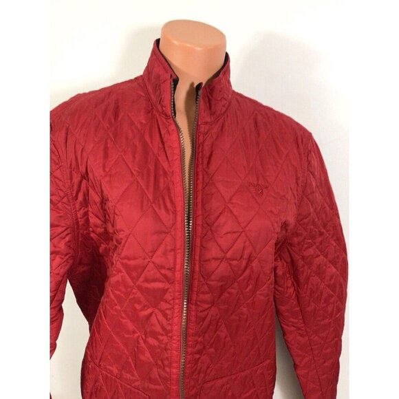 Barbour Lakeside Quilt Jacket Red Large Lightweight Quilted Coat - Picture 2 of 10